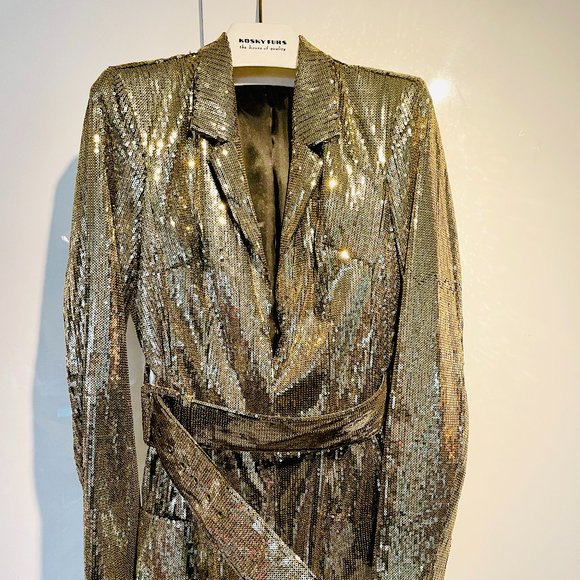 Gold Sequin Blazer - Picture 6 of 6
